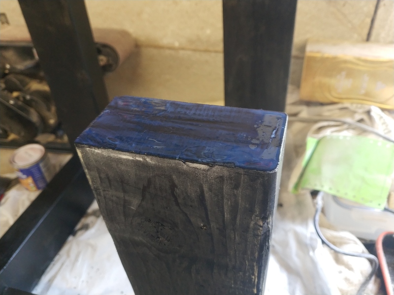 Varnished leg bottoms