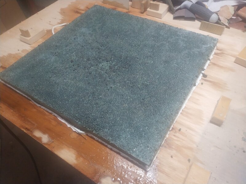 One green slab