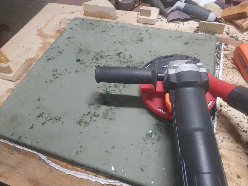 Slab has been ground