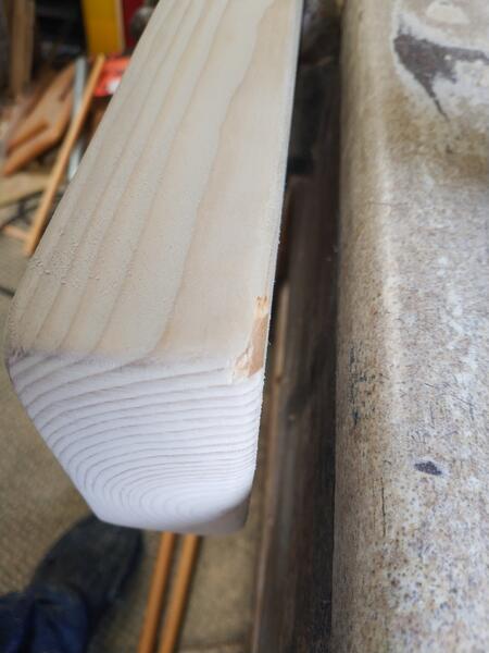 Chipping a corner off