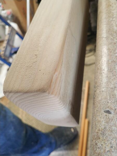 Sanding it smooth
