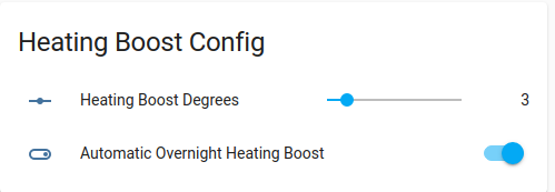 Heating boost control